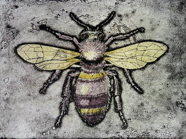 Print of bumble bee