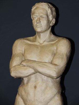 Torso sculpture of male body