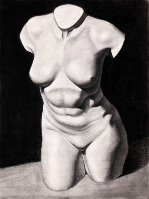 Drawing of female form