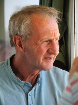 Photograph of observant man